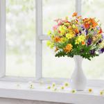 , madeliefjes, 6 stuks, , decoratie, zijden bloemen, lentedecoratie