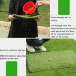 Kunstrasen-Gartenrasenmatte, Ersatz für Kunstrasen, synthetischer Astroturf-Teppich, 118 Zoll hoch, natürliche Kunstrasen-Fußmatte mit Drainagelöchern (lila, 15748 x 5906 Zoll/