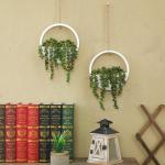 Kunstvetplanten, 2 stuks, hangende parelketting, plantenmand, kunstbloem, plant, voor binnen en buiten, bruiloft, feest, huis, tuin, wanddecoratie