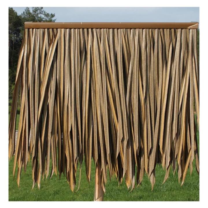 Kunststoff Stroh PE Pvc Simulation Stroh Stroh Stroh Bedachung Kunststoff-Fliesen feuerfest künstliche Stroh Gazebo - 0.5x0.5m/1.64x1.64ft(Farbe: Gelb a,Größe: 2St) ( Color : Ye