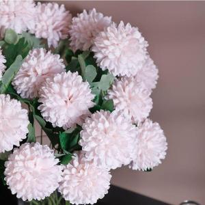 Kunstblumen Künstliche Hortensien in Einer Glasvase – lebensechtes Blumenarrangement aus Seide für die Elegante Innendekoration im Wohnzimmer für jeden Anlass