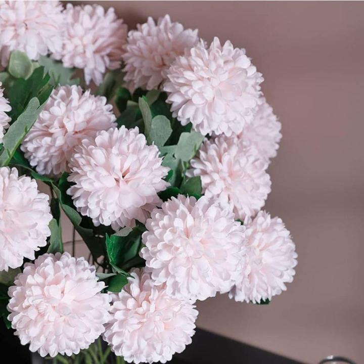 Kunstblumen Künstliche Hortensien in Einer Glasvase – lebensechtes Blumenarrangement aus Seide für die Elegante Innendekoration im Wohnzimmer für jeden Anlass