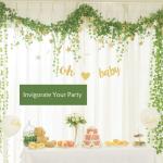 Kunstklimopslinger 2 meter, 12 stuks, , balkonplanten, decoratie, hangslinger, voor bruiloft, kantoor, keuken, tuin, feest, wanddecoratie
