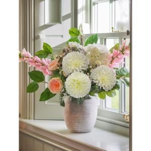 10 cm grote kunstbloemen hortensia met 63 cm lange steel, 6 stuks witte kunstmatige hortensia-bloemen, kunststof bloemen hortensia voor bruiloftsdecoratie, woondecoratie, kantoor, 