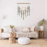 Badkamer Decor Kunstmatige Eucalyptus Groen Opknoping Muur Decor Faux Eucalyptus Bladeren Opknoping Plant Met Houten Stok Met Rustieke Boerderij Voor Slaapkamer Kwekerij Boho Woond