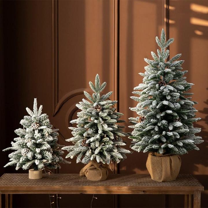 Mini-Weihnachtsbaum aus PE, gemischt, für den Schreibtisch, Weihnachtsbaum, Schneebaum, Ornament, Party-Ankleide, luxuriöses Weihnachtszubehör (Farbe: B, Größe: 90 cm)