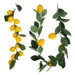 10 STK Simulation Zitronenrattan Künstliche Zitronenrankengirlande Obstdekor Künstliche Fruchtgirlande Blumenverzierungen Künstliche Girlande Szene Kunstpflanze Yellow Plastik