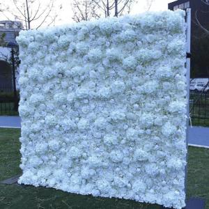 Blumen-Wandpaneel, Weiße Rosen Und Narzissen, Künstlicher Blumenhintergrund Für Hochzeitsfeier, Blumen-Geburtstagsdekorationen, Hängende 3D-Kunstrosen Und Narzissen-Wanddekorat