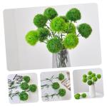 2St künstliche Pflanzenkugel Kunstpflanzen Indoor klein Buchsbaum Kugel Büro künstliche Pflanzen zimmerpflanzen falsche grüne Stiele künstliche Pflanzen drinnen Weich-PVC Gree
