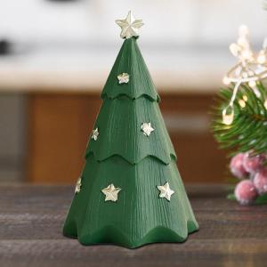 Tafelblad Kerstboom | Handgemaakt Vakantiebeeld | Miniatuur Kerstboom | Vakantie Home Decoratie | Tafel Centerpieces Veelzijdige Vakantie Decor Hars voor Woonkamer Slaapkamer Keuke