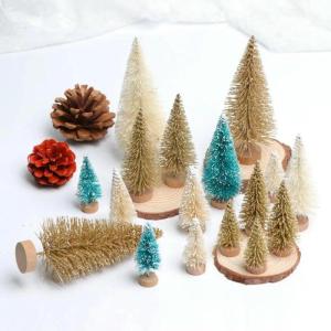 8 Stück Mini-Weihnachtsbäume in verschiedenen Größen, künstliche Glitzerbäume für Weihnachten, Heimdekoration, Tischdekoration, Ornamente, Party- und Schreibtischdekoration,