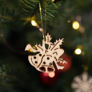 48-delige kerstboomversiering houten et - Kerstboomversieringen voor het versieren van de kerstboom - Kerstboomversieringen (sneeuwman)