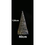 Künstlicher Weihnachtsbaum, beschneite Tanne mit Beleuchtung, Pop-Up 120-300cm (180cm)