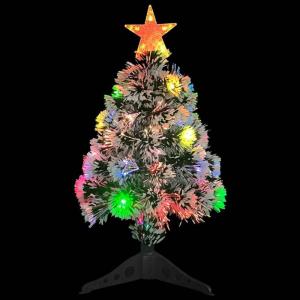 Künstlicher Weihnachtsbaum mit Beleuchtung 64 cm Glasfaser Christbaum Dekobaum Kunstbaum Tannenbaum Weihnachten Künstlicher Weihnachtsbaum für Weihnachtsdeko