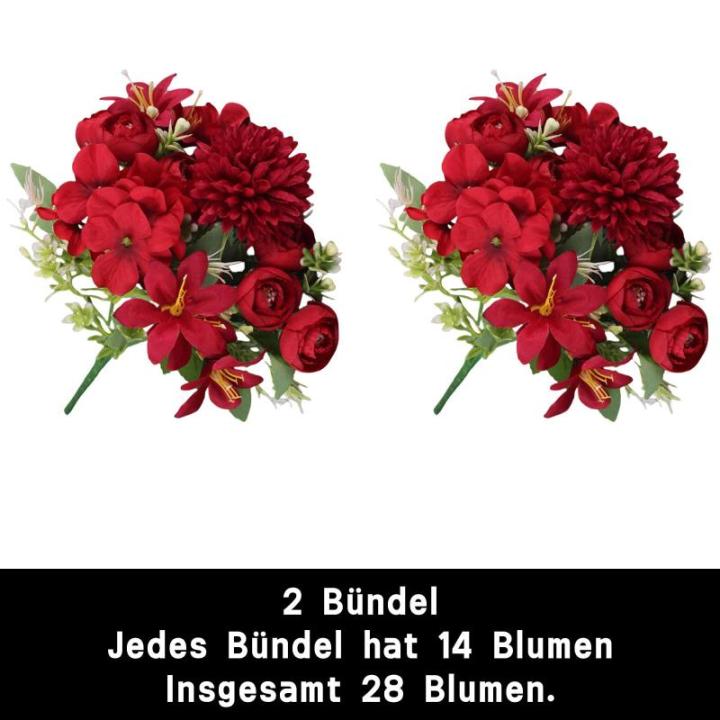 Kunstbloemen decoratieve kunstbloemen met stelen voor doe-het-zelf bruiloft, bruidsboeket, babydouche, bloemstuk, tafeldecoratie, woondecoraties 1015