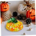 4 Stück Kürbishandwerk Kürbis-Requisite Kürbis im Herbst Kürbis-Tischdekoration Halloween Dekoration Herbst Dekoration bastelset Szenenlayout Glas Kleiner Kürbis Hausbedarf