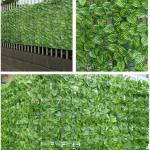 Kunstmatige klimop heg muur hek voor buiten huis tuin tuin balkon decoratie groen blad privacy hek panelen 100x300 cm