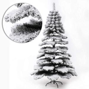 Deluxe künstlicher Weihnachtsbaum, schneebeflockter Weihnachtsbaum, unbeleuchteter, klappbarer Tannenbaum, verschneiter, umweltfreundlicher Weihnachtsbaum zum Gedenktag