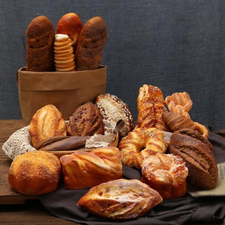 Künstliches Brot Fake Brot Simulation Realistische Lebensmittel Kuchen Französisch Brot Dessert für Party Dekoration Display Requisiten Echtes Modell Fotografie Requisite (D)