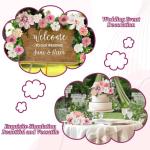 30 stuks kunstbloemen om te knutselen, 5 kleuren bloemen om te knutselen, 4 ~ 8 cm stoffen bloemen, mini-decoratie, kunstbloemen, decoratie voor doe-het-zelf knutselen, scrapbookin