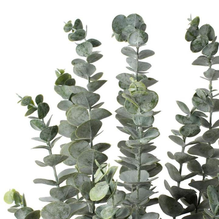 3 stuks kunstmatige eucalyptusplanten, , decoratie, eucalyptus met 5 takken, droogbloemen, decoratie voor woondecoratie, hoogte 87 cm