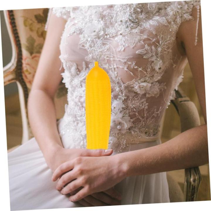 1 Satz Simulation Mais Maisdekor Requisiten Für Die Food-Fotografie Gemüse Foto Prop Spielzeug Lebensechter Mais Gefälschte Lebensmittelmodelle Essen Vorgeben Yellow Plastik 3st