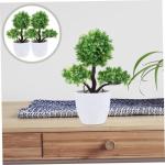 6 STK simulierte Topfpflanze künstlicher Bonsai falsche Pflanzenverzierung kunstpflanze kunstplflanze künstliche Pflanzen Dekor Pflanzen für Schlafzimmer Haustürpflanzen in Tö