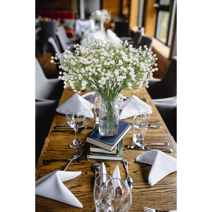 Kunstmatige sluierkruid, 12 witte boeketten kunstgypsophila boeketten bloemenarrangement decoratie