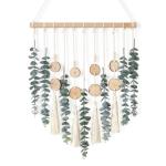 Kunstmatige hangplanten, eucalyptus, bladeren, kunstmatige planten, eucalyptus, takken, voor tuin, binnen, buiten, hangplant, kunstdecoratie, woonkamer, slaapkamer, groen en