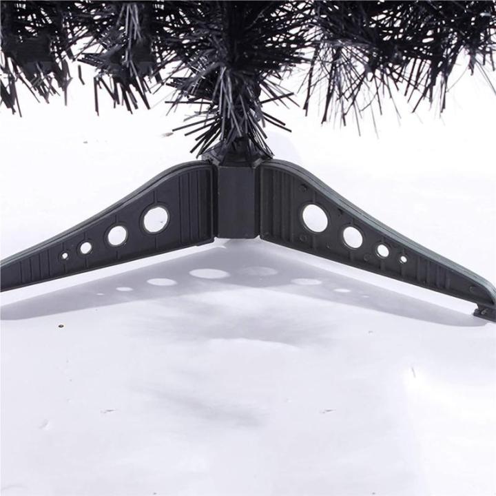 Leichter Tisch-Weihnachtsbaum mit Ständer for kleine Weihnachtsdekoration, PVC-Tannenbaum, Kleiner Weihnachtsbaum, mehrfarbiger künstlicher Weihnachtsbaum(Black,90cm/3ft)