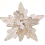 Große Weihnachtsblumen, 30cm, 6 Stück, künstliche Weihnachts Blumen Samt, Weihnachtsbaum Blumen Ornamente, gefaltet, für Weihnachtsdekoration, Neujahr,Hochzeit ﻿ (Champagner)