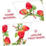 Simulierte Erdbeeren Obst Künstliche Erdbeeren Rankensimulation Künstliche Erdbeeren Künstliche Lebensechte Erdbeeren Heimdekoration Lebendige Gefälschte Erdbeeren