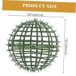 12 STK Blumenarrangement Hochzeitsdeko hochzeits Dekoration grünes Rahmengestell Regal für Graskugeln Pflanzen kunstpflanze Blumenregalhalterkäfig Grasballenregal Plastik Green