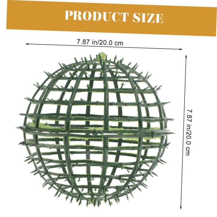 12 STK Blumenarrangement Hochzeitsdeko hochzeits Dekoration grünes Rahmengestell Regal für Graskugeln Pflanzen kunstpflanze Blumenregalhalterkäfig Grasballenregal Plastik Green