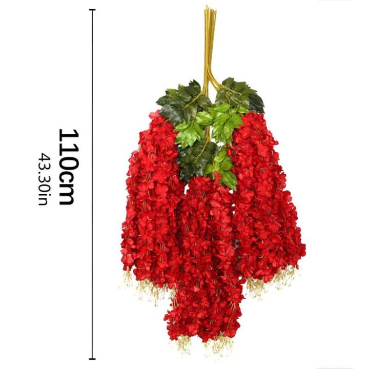 12er-Pack (43,3 Zoll) künstliche Glyzinien-Rebe, künstliche Glyzinien, hängende Seidengirlande, Lange hängende Buschblumenkette, für Zuhause und Party