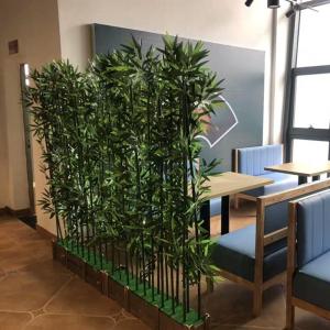 Vrijstaande scheidingswand ruimteverdeler van kunstmatige bamboe, dek, terras, tuin, binnenplaats, decoratie, planten, binnen- en buitenbarrière en ornamenten (kleur: 1 m, afmetin