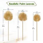 Set van 2 kunstpalmbladeren kunstplant palm PU kunstbladeren met buigzame stee decoratie kunstplant voor huis tuin feest kantoor decoratie bloemenversiering