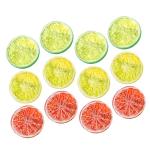 45 STK Nachahmung Einer Zitronenscheibe Realistische Zitronenscheiben Fotografie Obstscheiben Gefälschter Zitronenblock Simulation Von Fruchtscheiben Obstscheiben Prop PVC