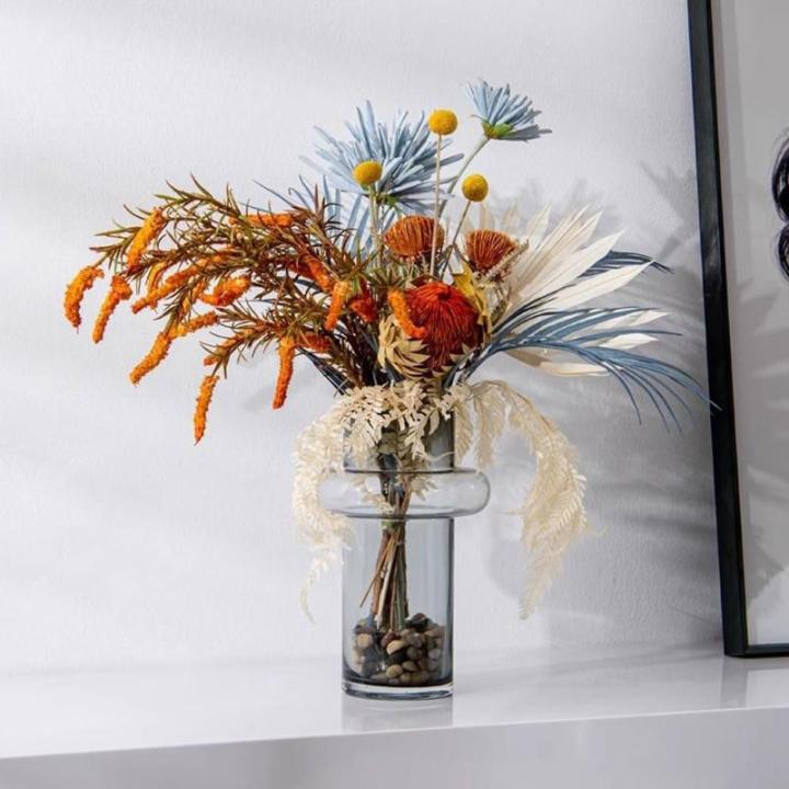 Kunstblumen Künstliches Bonsai-Baum-Kunstset – lebensechte Simulationsblume für Wohnzimmer, Teetisch, Bürodekoration, Elegantes Grün für jeden Anlass