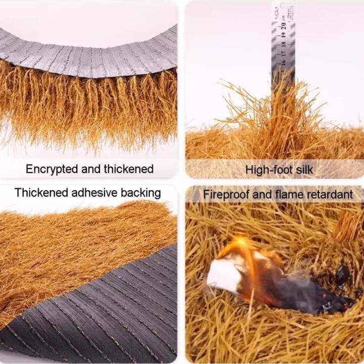 Künstlich Mit Stroh Gedeckt Dachdeckerarbeiten, Im Freien Faux Synthetik Stroh Dach, Stroh Tisch Läufer, Bauernhaus Rustikal Heu Stapel Überdachung Dekorativ(3.28x75.44 ft)