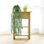 3 stuks kunstmatige hangplanten, eucalyptus, bladeren met potten, 63 cm lang, onderhoudsvrije kunstvetplanten, voor tuin, binnen en buiten (vetplanten)