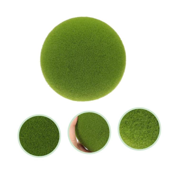 3st Simulierter Moosball Künstliche Mooskugeln Blumenmoos Moosige Steine Außenvase Künstliches Grünes Moos Topiary-Kugeln Hängen Dekor Gefälschte Mooskugeln Kunstmoos Beflock