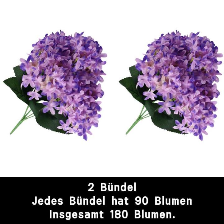 Boeket van kunstbloemen, 180 bundels, kunstbloemen, struiken, kunstbloemen, kunstmatige decoratie voor thuis, kantoor, buiten, tuin, outdoor, balkon, 1105