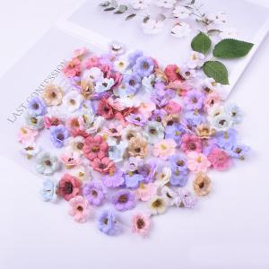 50 stuks om te knutselen, bloemendecoratie, kleurrijke kunstbloemkoppen, , decoratie, , zijden bloemen om te knutselen, bloemhoofddecoratie voor bruiloft,