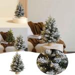 Weihnachtsbaum, Künstlicher Weihnachtsbaum mit grau-goldene Zweige, Mini Kleiner weihnachtsbäume Geschmückt künstlich Tisch Tannenbaum Geschmückter Christmas Tree Christbaum W