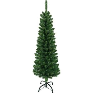 Künstlicher Weihnachtsbaum schlank schmal dünn - Christbaum platzsparend 120 cm