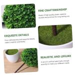 3st Topfpflanze Miniatur-puppenstubenbäume Künstliche Sträucher Und Formschnitte Eingetopfte Gefälschte Pflanze Zimmerpflanze Topfkugeln Bonsai Ball Buchsbaum Pflanze Green Pla