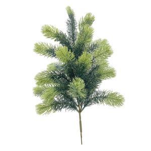 Künstlicher Pflanzenzweig, Weihnachtsstiel-Dekoration, praktische, praktische grüne Weihnachtsdekoration für den Schreibtisch zu Hause, Höhe 48cm