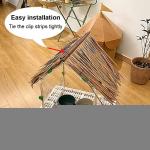 Simulatie dakpannen, weerbestendig, riet, kunststof, kunstmatige tegels, 50 cm x 50 cm, voor Tiki-bar, dakkuinen, terrasdeken, paviljoenen, patio-zonwering (maat: 6 stuks, kleur: l