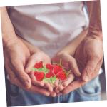 1 Satz Simulierte Erdbeeren Künstliche Erdbeeren Künstliche Schaumstofffrüchte Küchenobstmodell Obstdekor Erdbeerdekorationen Künstliche Früchte Zum Basteln 18 Stück